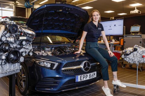 Tekniska talangen Emily Volmell i spjutspetsen av bilbranschens utveckling.